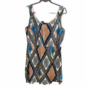 SCARLETT Pleated Sleeveless Flowy Above Knee Dress